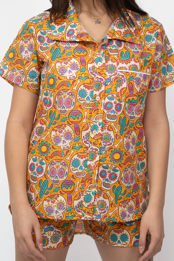 Crazy Skulls Cotton Leeno Summer Pyjama