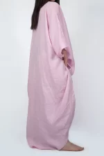 Free Size Linen Kaftan in Pink