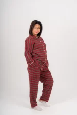 Checkered Winter Pyjama - Red