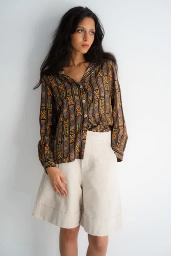 Summer Blouse in Brown