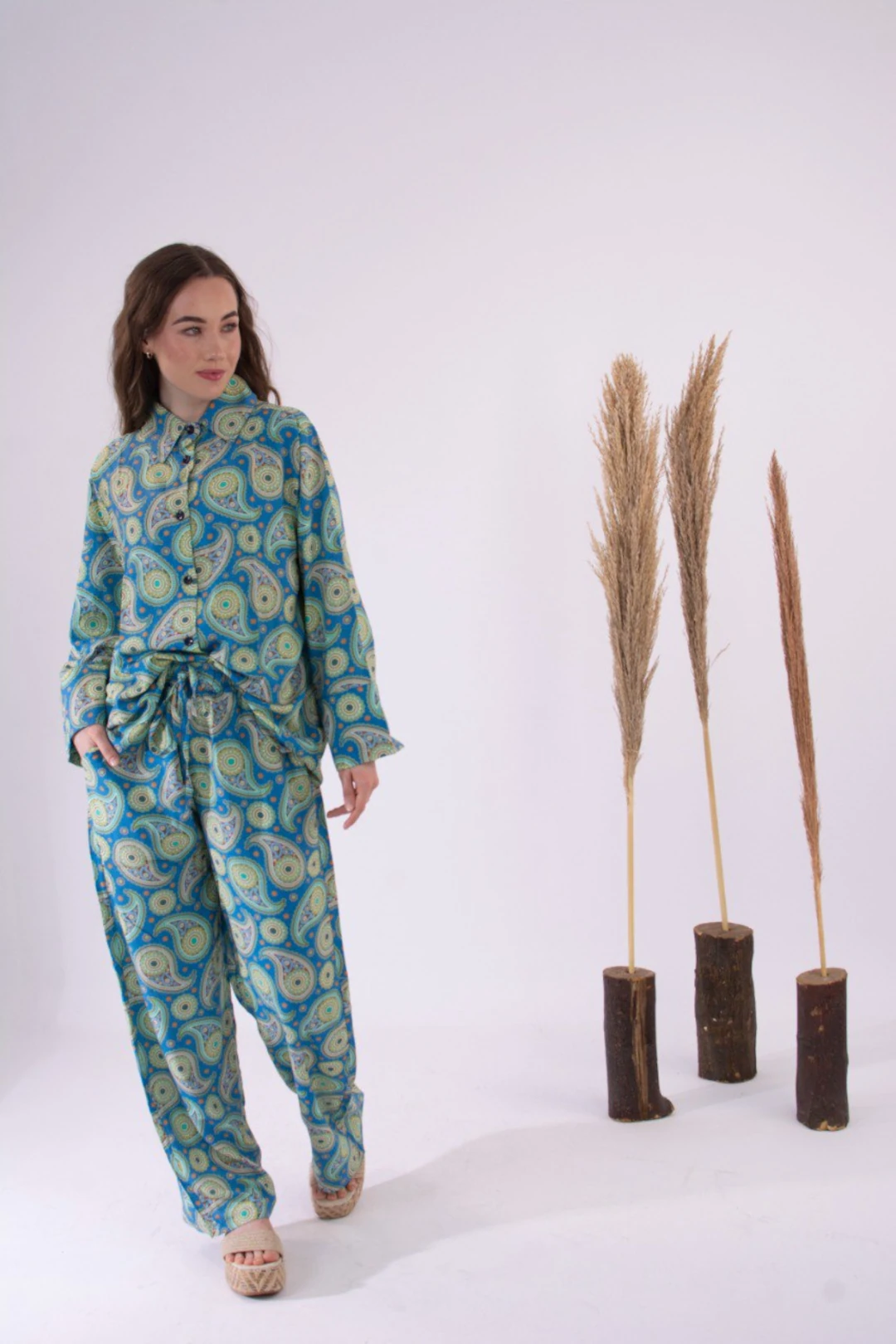 Summer Cotton Pyjama in Turquoise