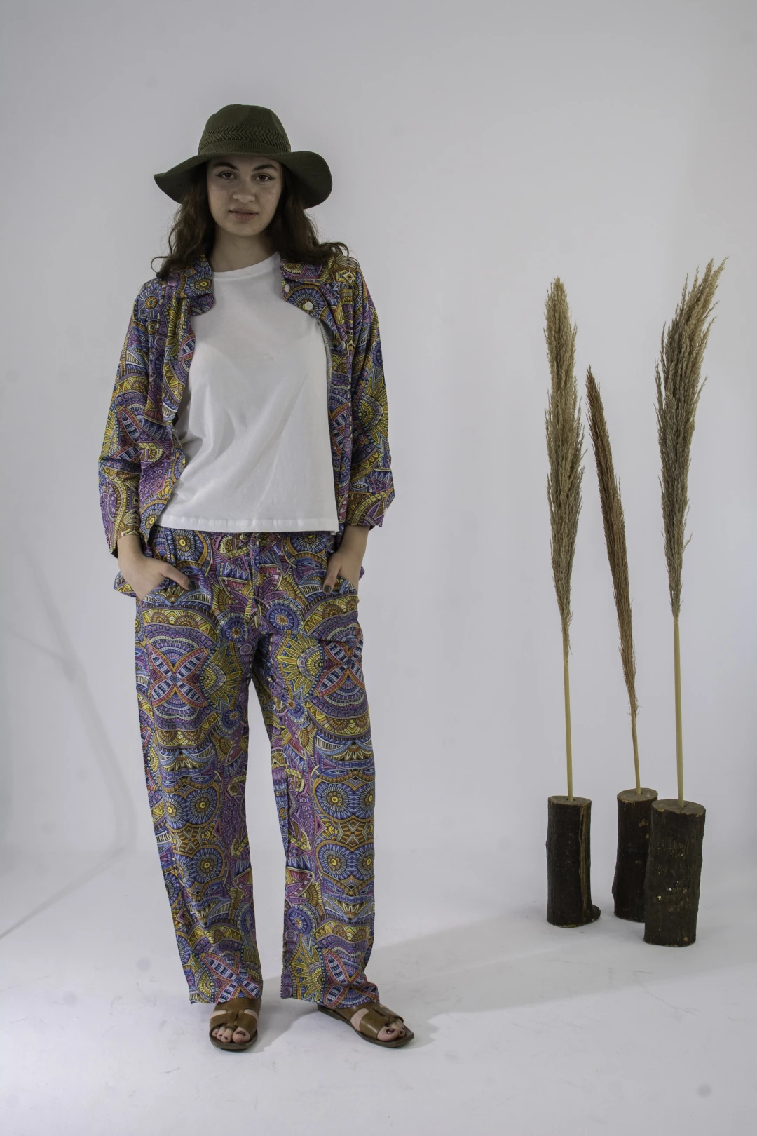 Summer Cotton Pyjama in Purple