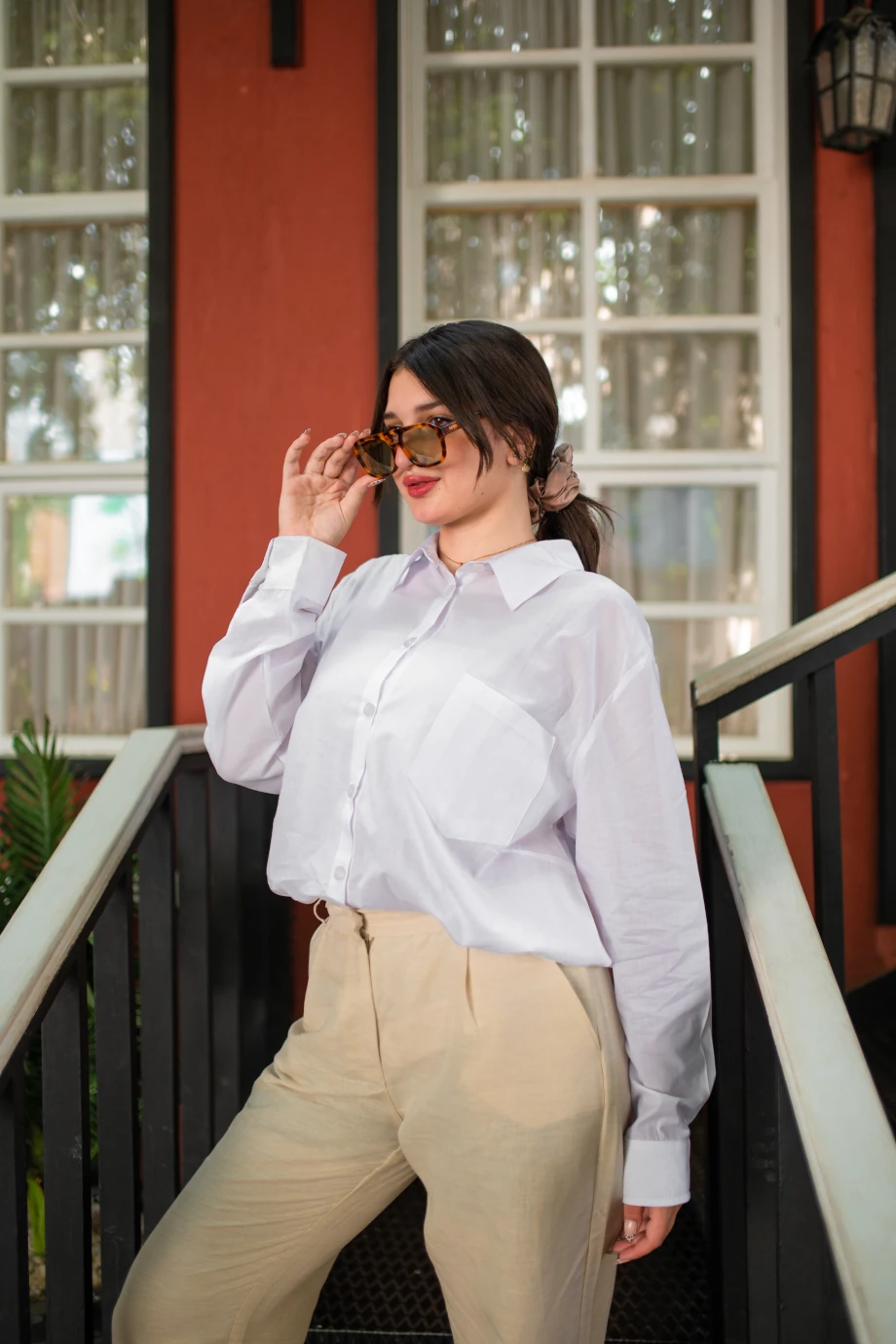 White Basic Cotton Shirt